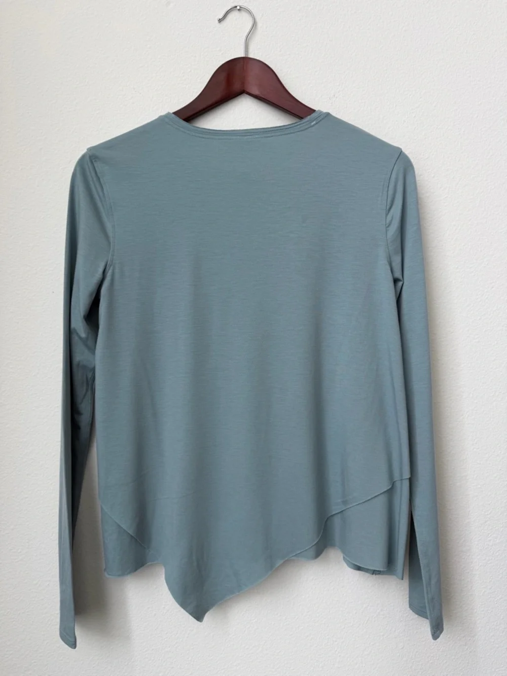 Lululemon Sweetest Day Asymmetric Long Sleeve Top in Tencel Blue Cast Size 2